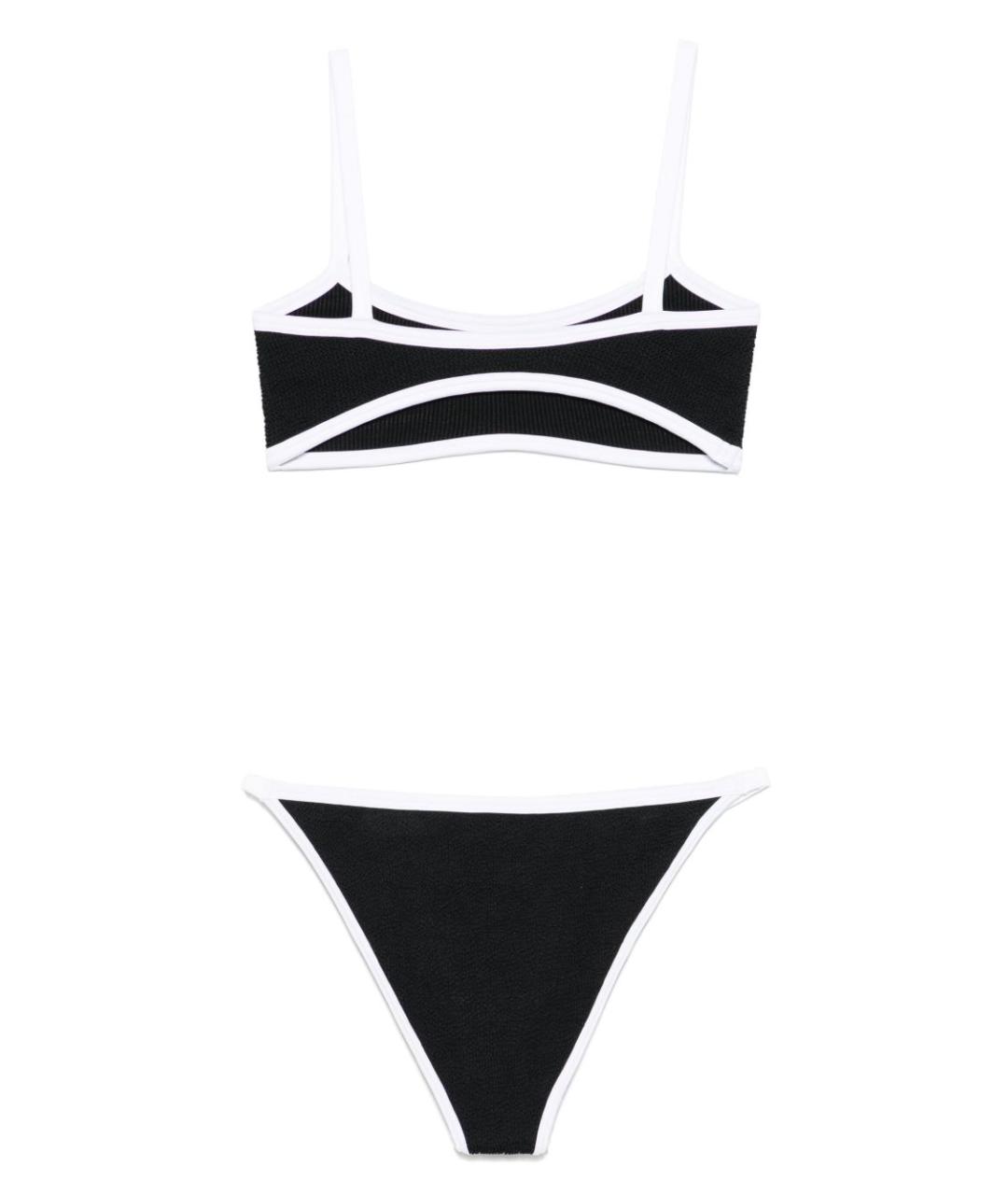 HUNZA G Черный полиамидовый купальник, фото 2