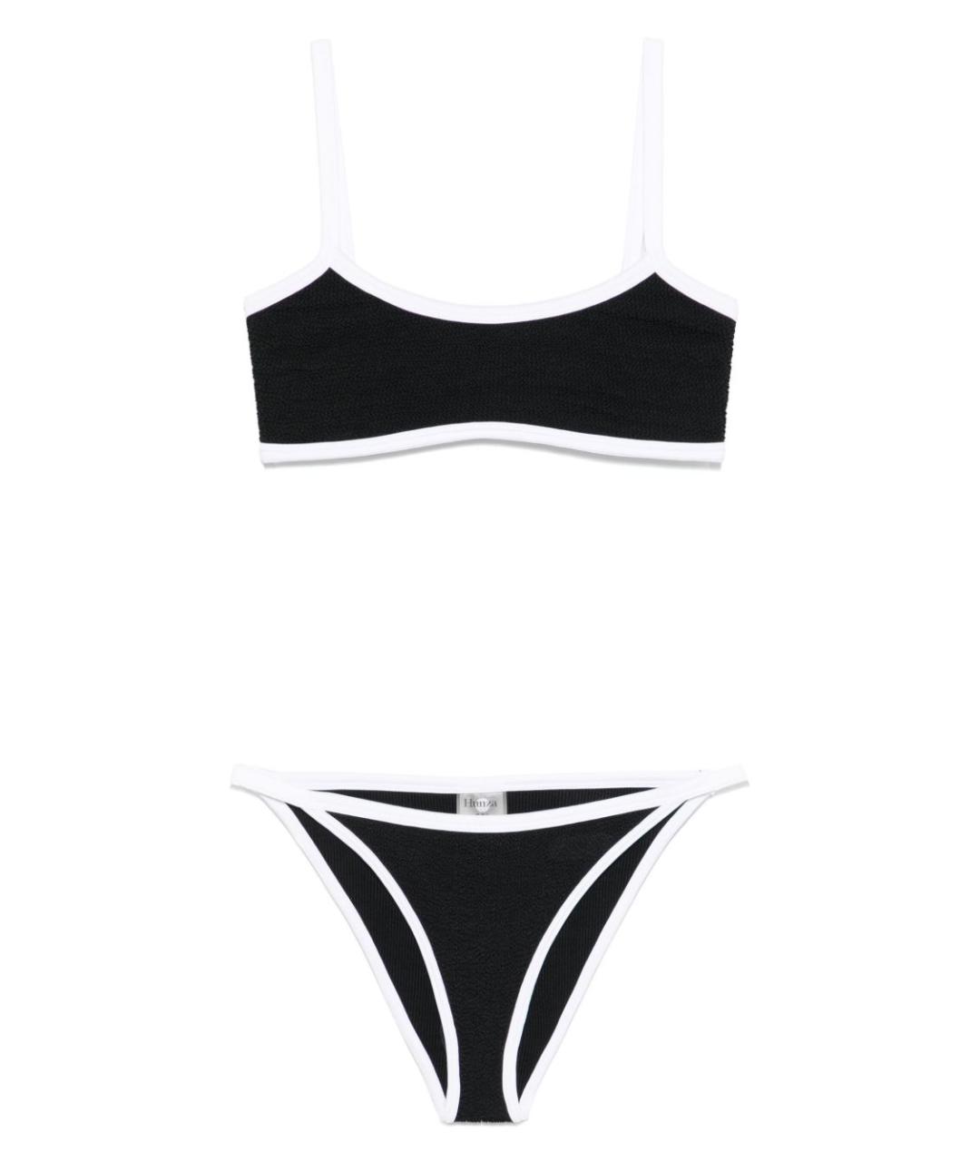 HUNZA G Черный полиамидовый купальник, фото 1