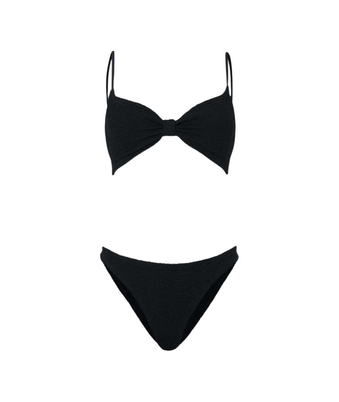 HUNZA G Черный полиамидовый купальник, фото 1