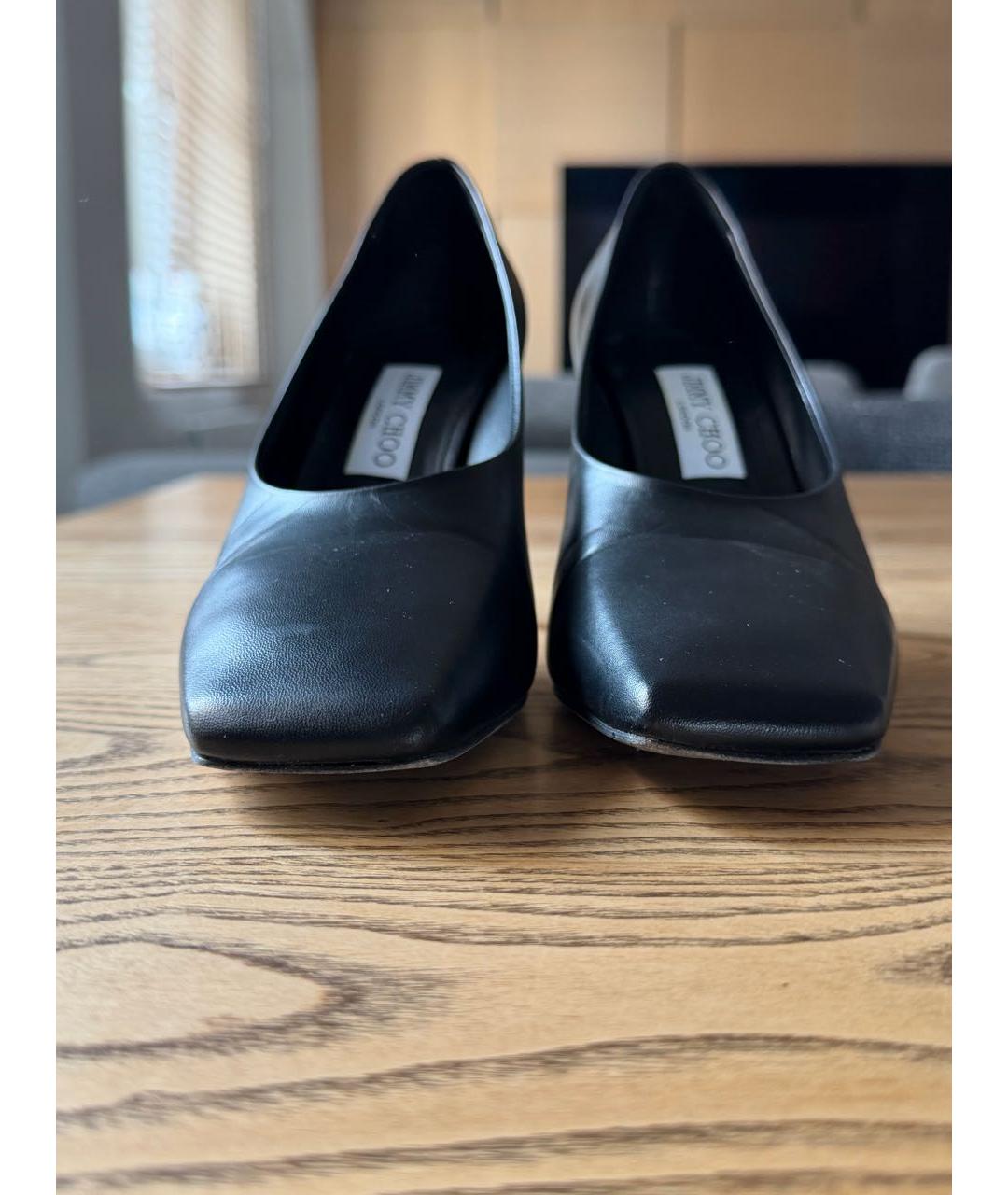 JIMMY CHOO Черные кожаные туфли, фото 4