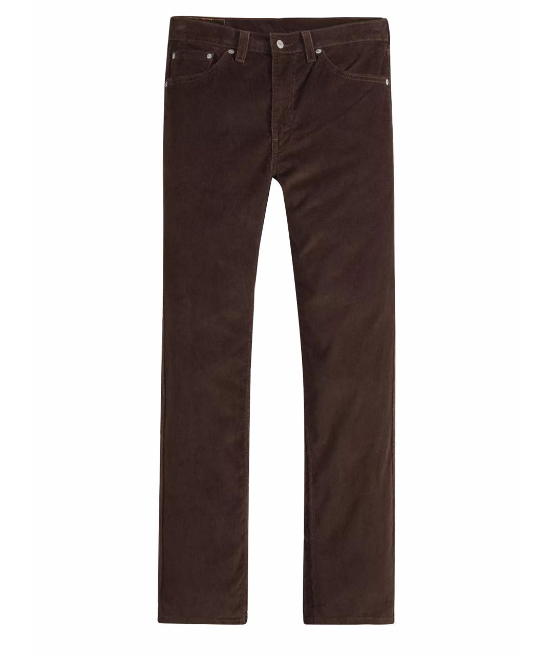 LEVI'S Коричневые хлопковые джинсы, фото 1