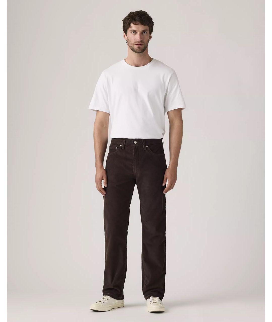 LEVI'S Коричневые хлопковые джинсы, фото 4