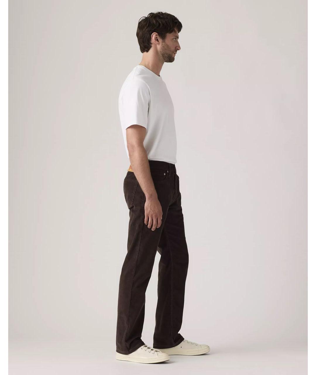 LEVI'S Коричневые хлопковые джинсы, фото 5