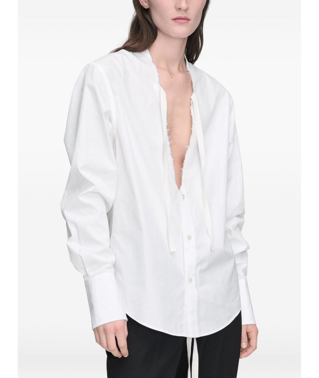 MAISON MARGIELA Белая хлопковая рубашка, фото 7