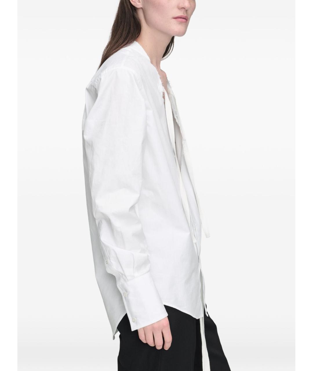 MAISON MARGIELA Белая хлопковая рубашка, фото 3