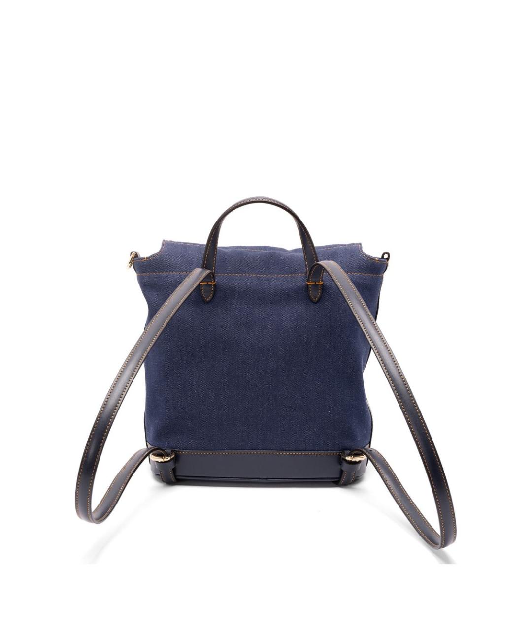 FENDI Синий тканевый рюкзак, фото 2