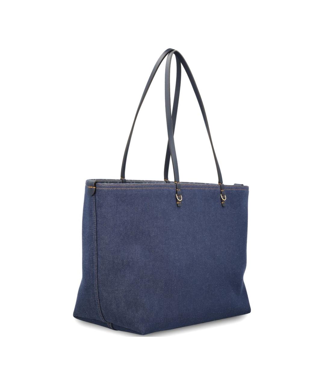 FENDI Синяя тканевая сумка тоут, фото 4