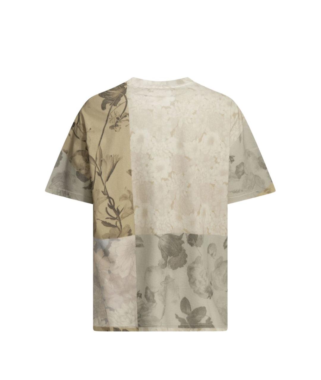 MAISON MARGIELA Бежевая хлопковая футболка, фото 2