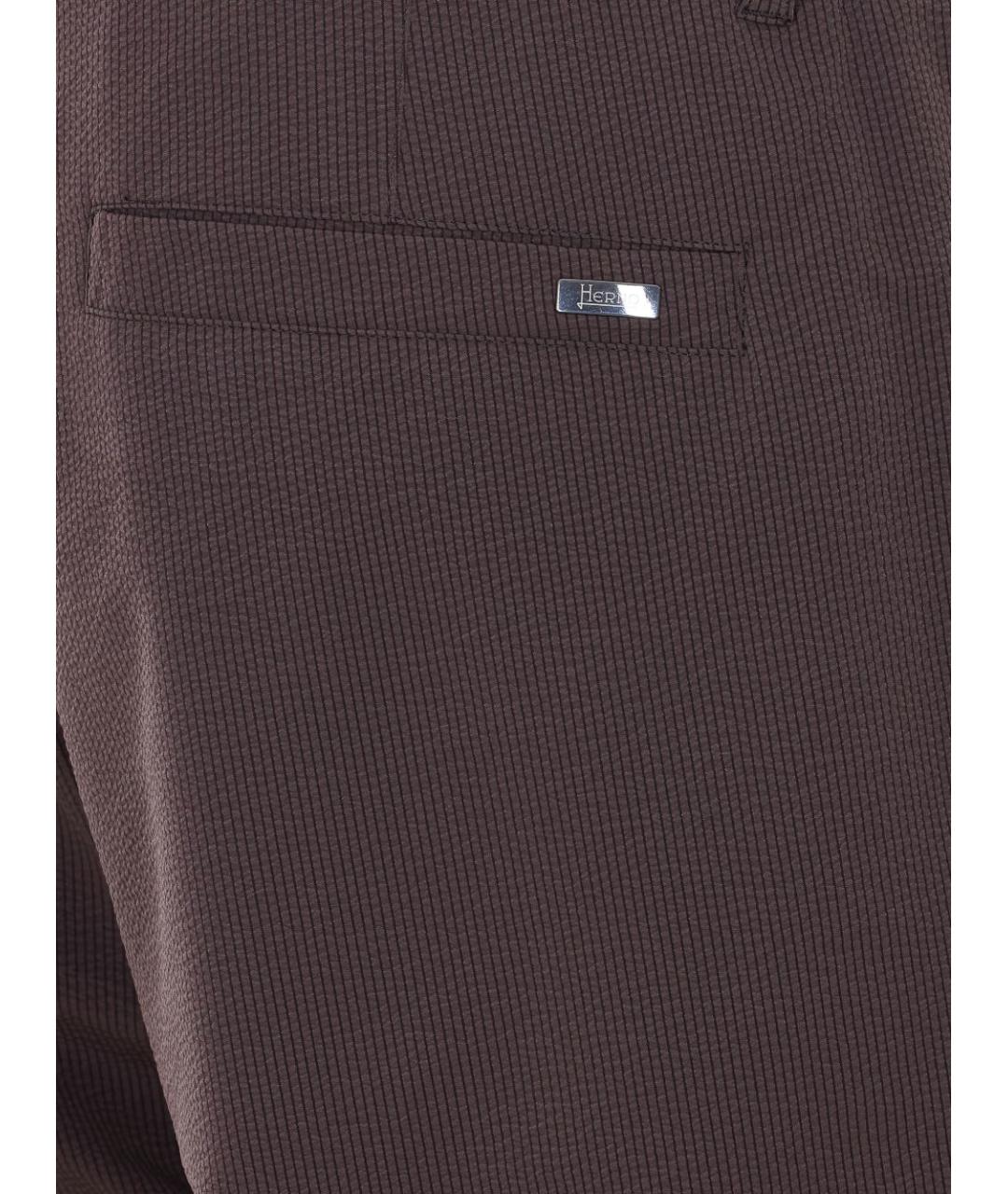 HERNO Коричневые шорты, фото 4