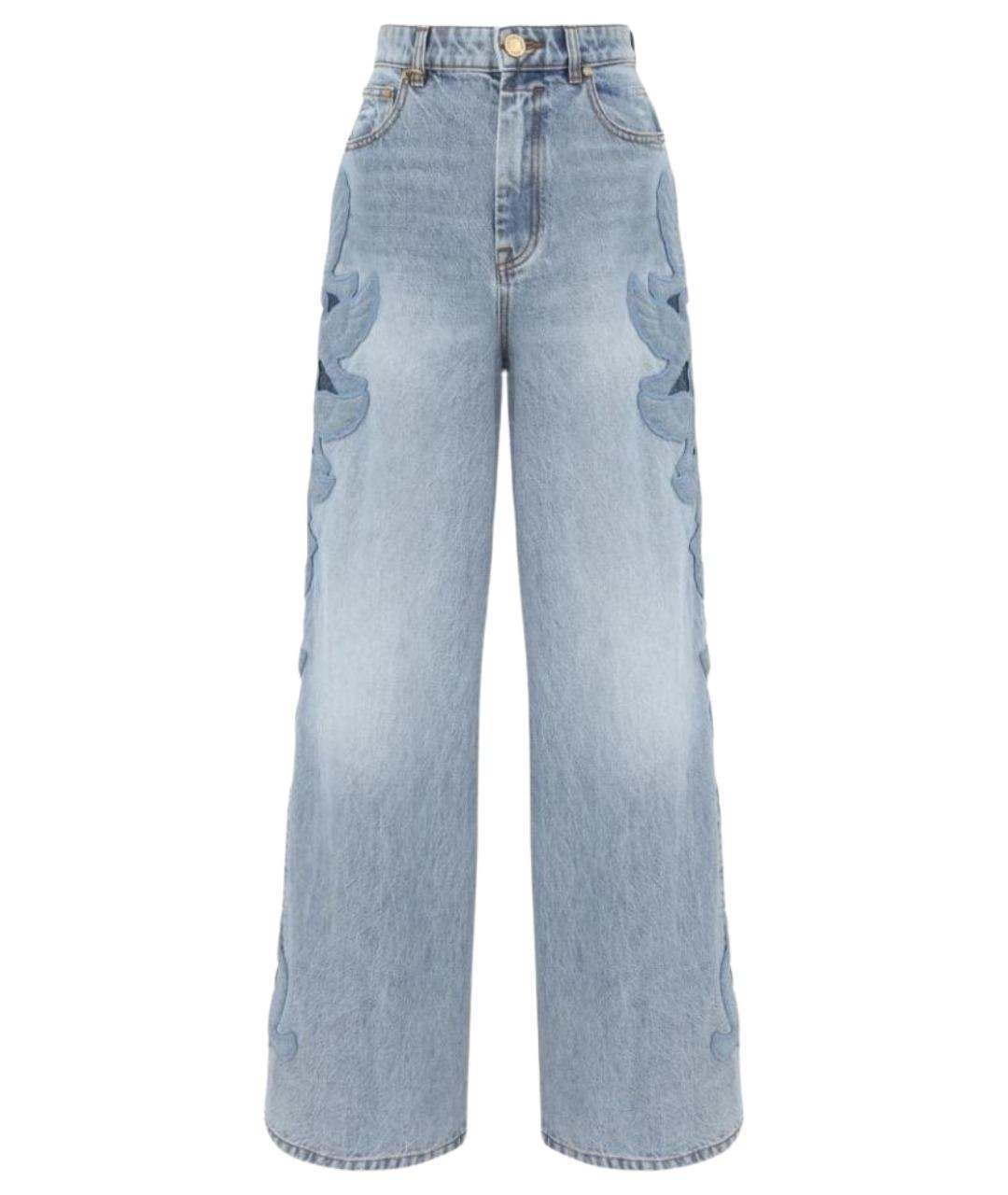 ZIMMERMANN Голубые хлопковые прямые джинсы, фото 1