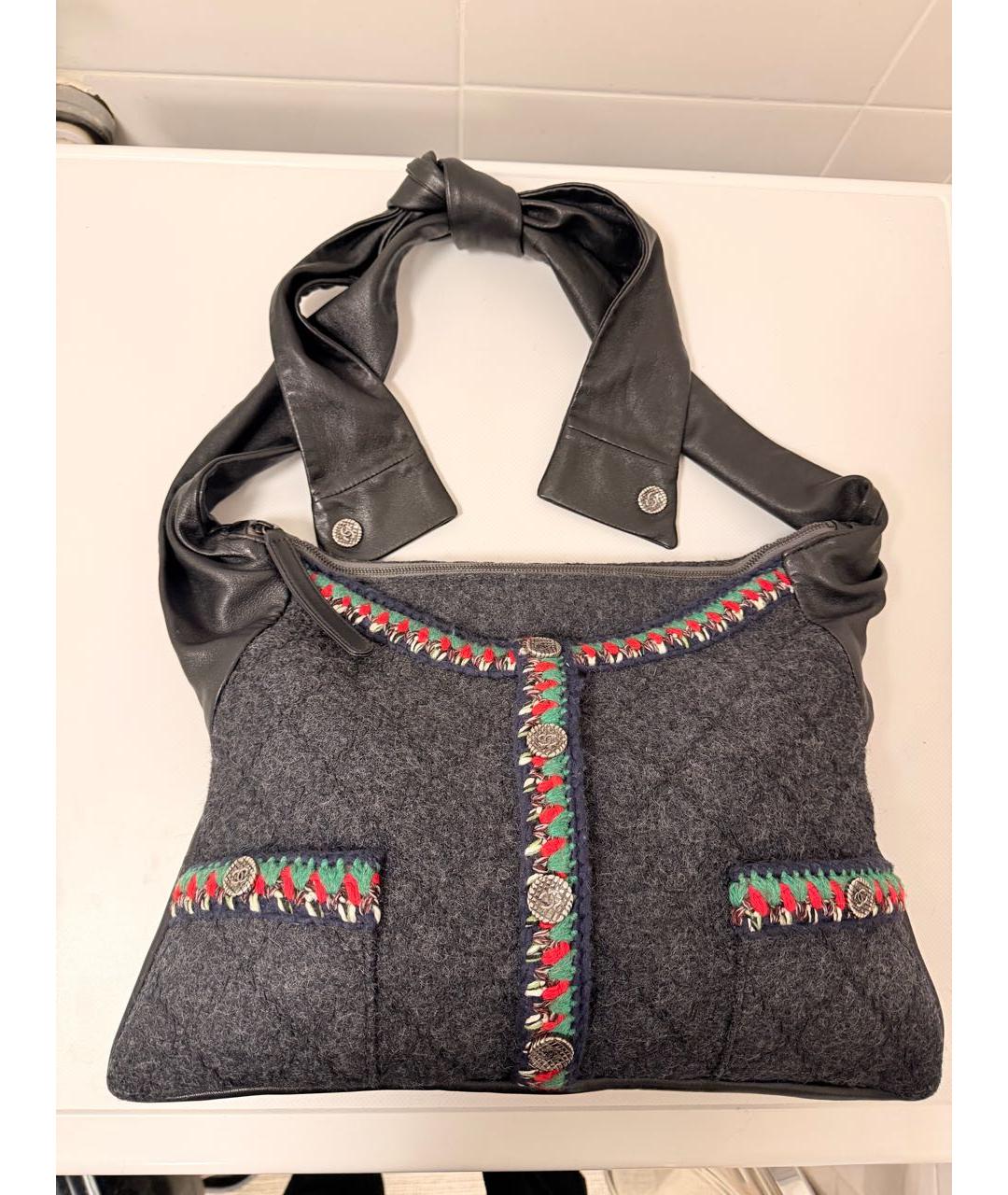 CHANEL Черная сумка через плечо, фото 9