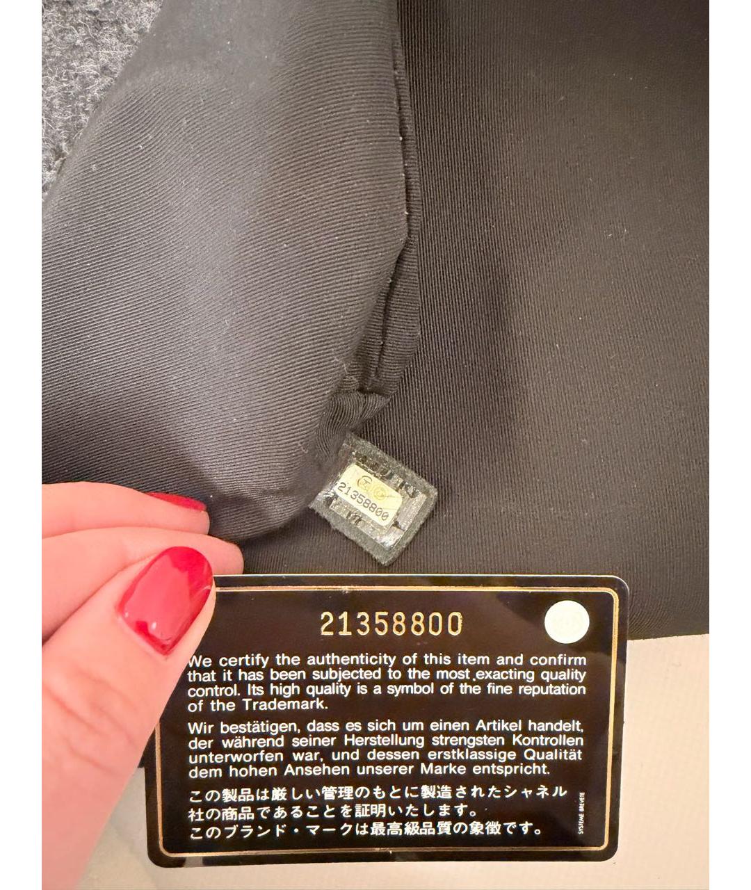 CHANEL Черная сумка через плечо, фото 6