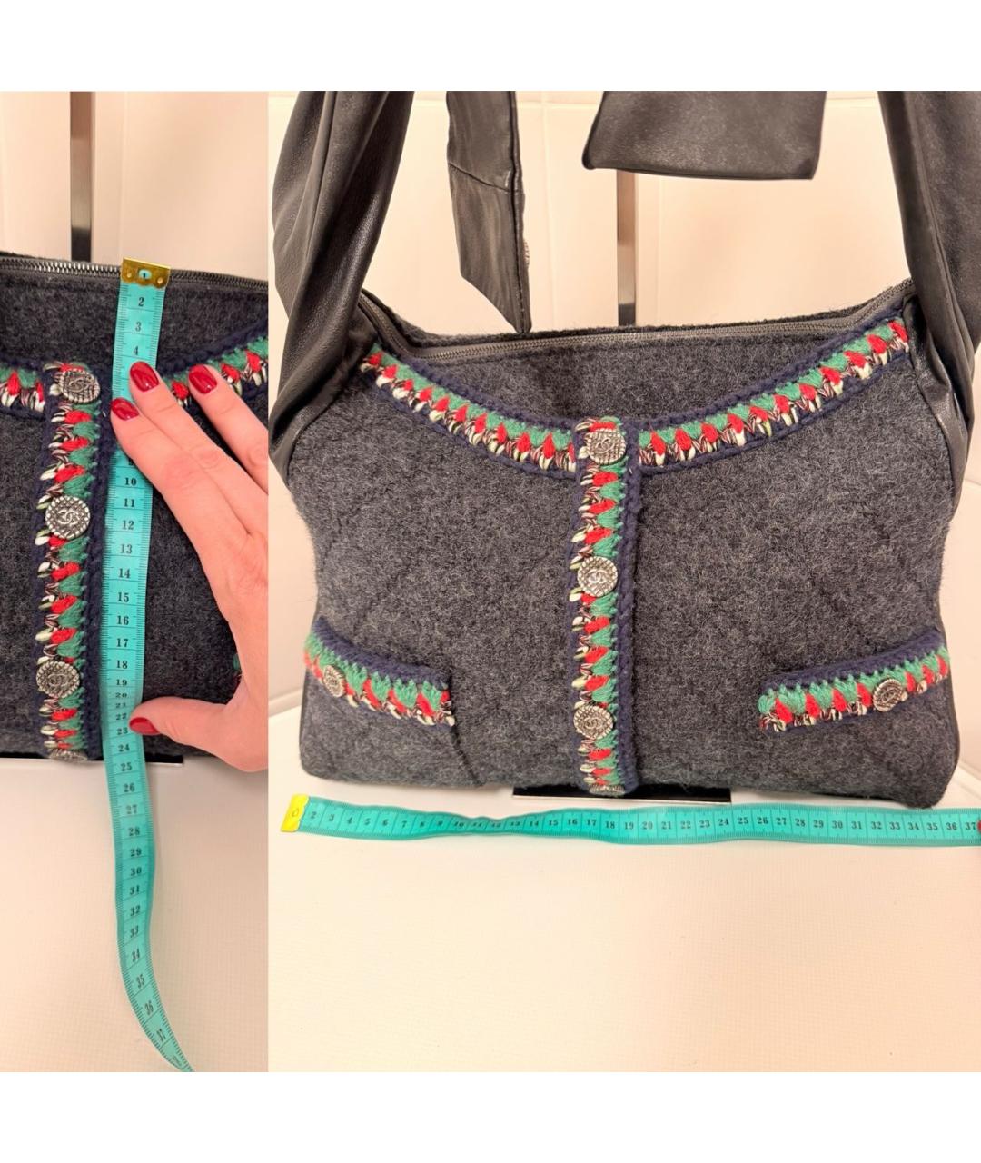 CHANEL Черная сумка через плечо, фото 7