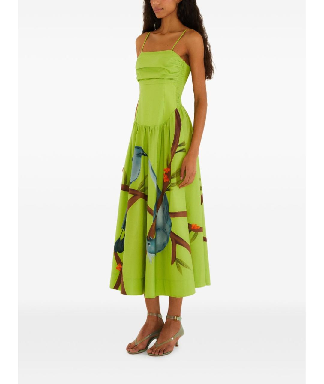 FARM RIO Зеленый сарафан, фото 2