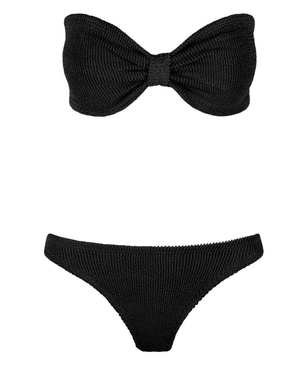 HUNZA G Черный полиамидовый купальник, фото 1