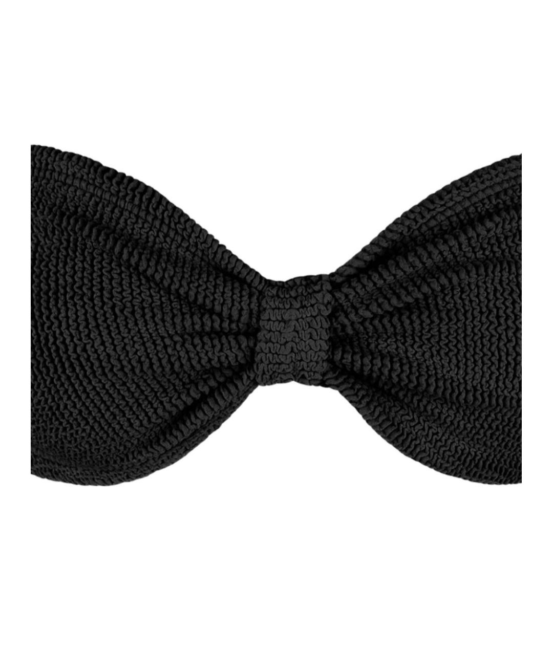 HUNZA G Черный полиамидовый купальник, фото 2