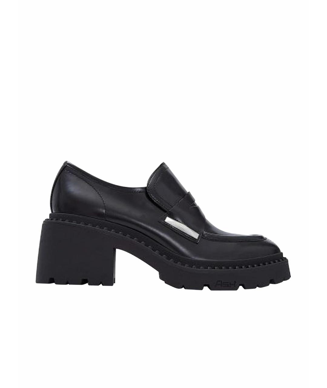 ASH Черные кожаные лоферы, фото 1