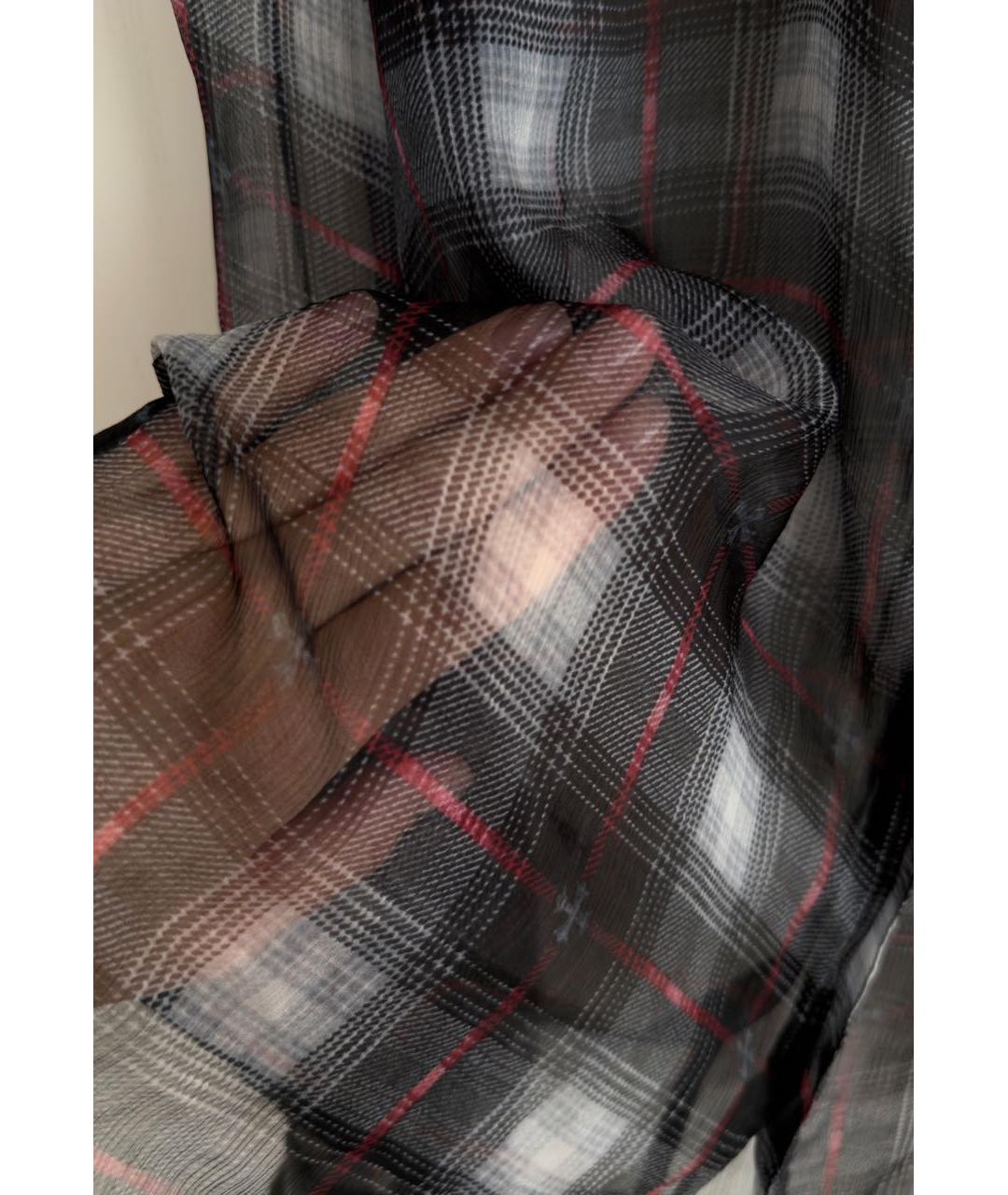 CHROME HEARTS Антрацитовая шелковая рубашка, фото 4