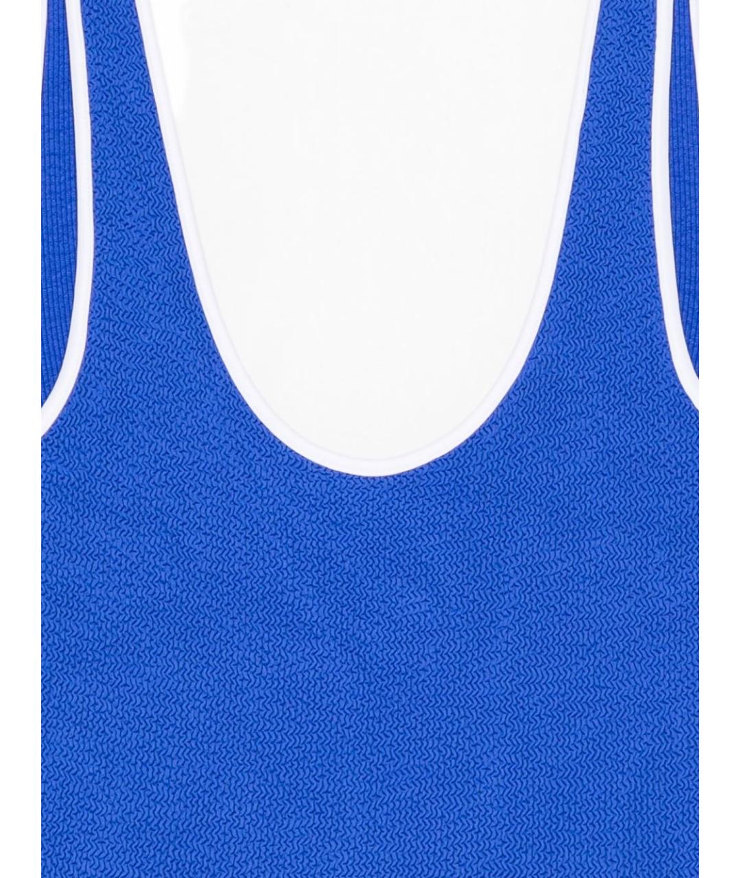 HUNZA G Синий полиамидовый купальник, фото 2