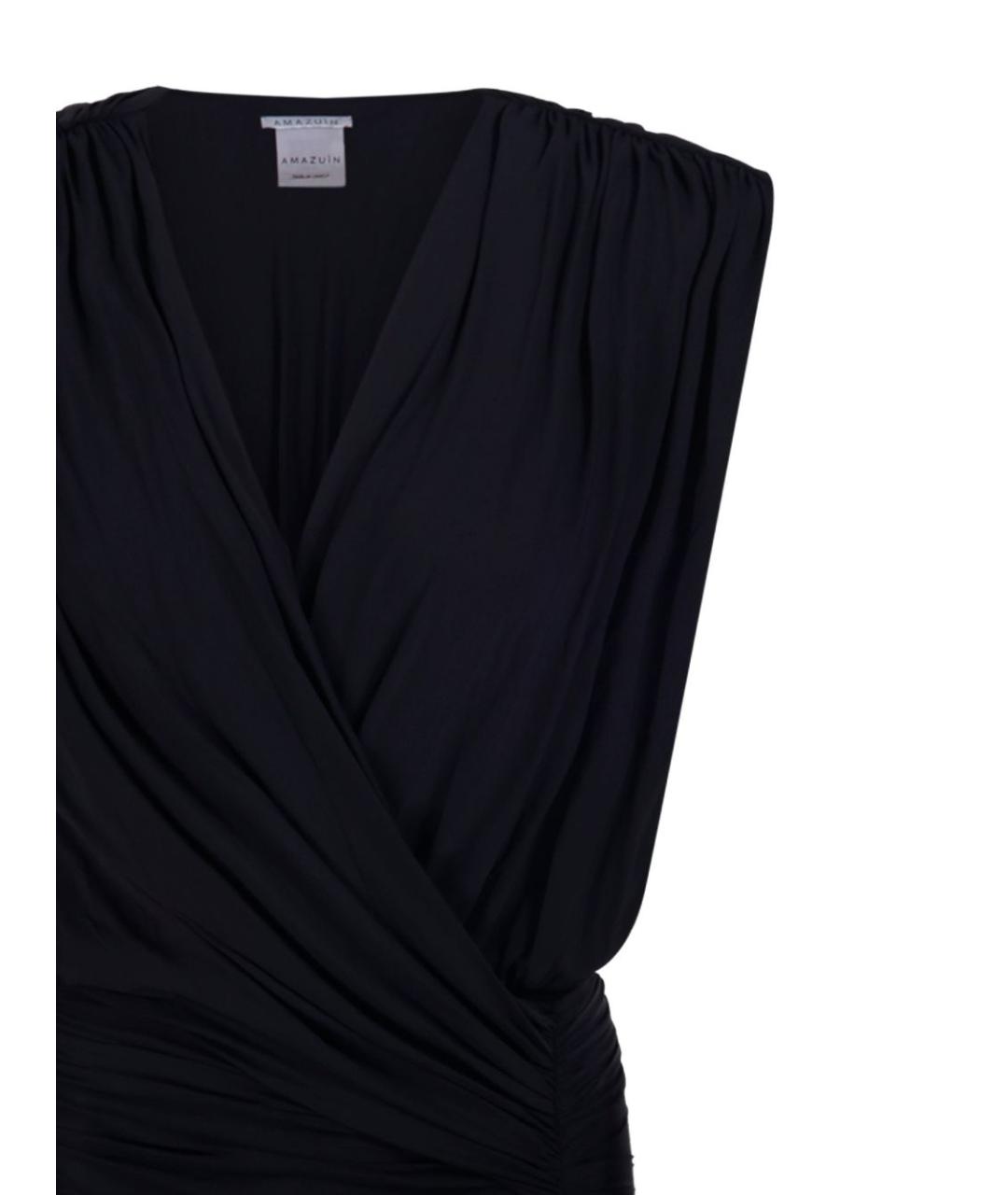 AMAZUIN Черное полиамидовое платье, фото 2