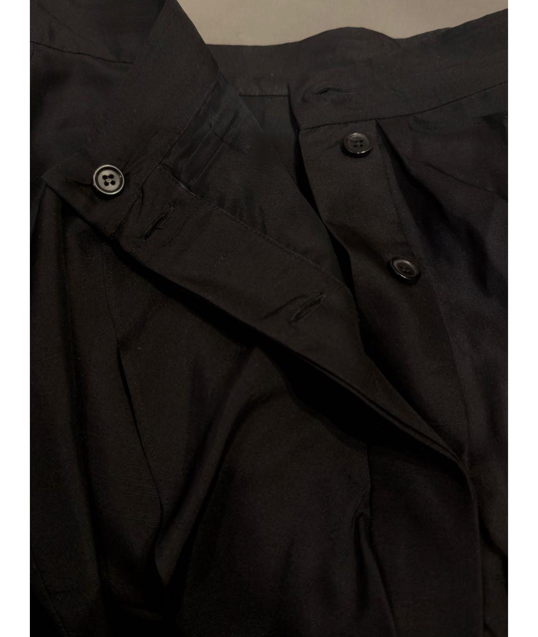 MAX MARA Черная шелковая юбка миди, фото 4