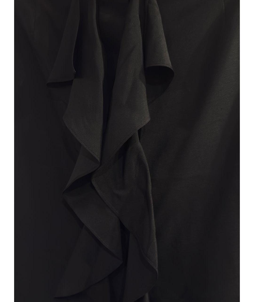 MAX MARA Черная шелковая юбка миди, фото 3