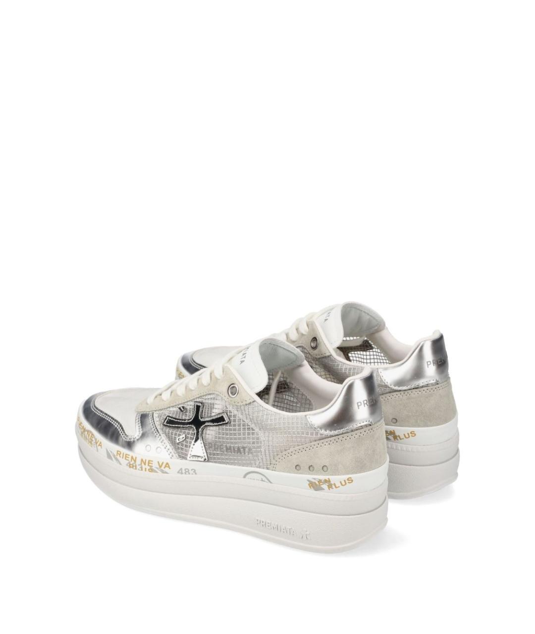 PREMIATA Серебряные кроссовки, фото 3
