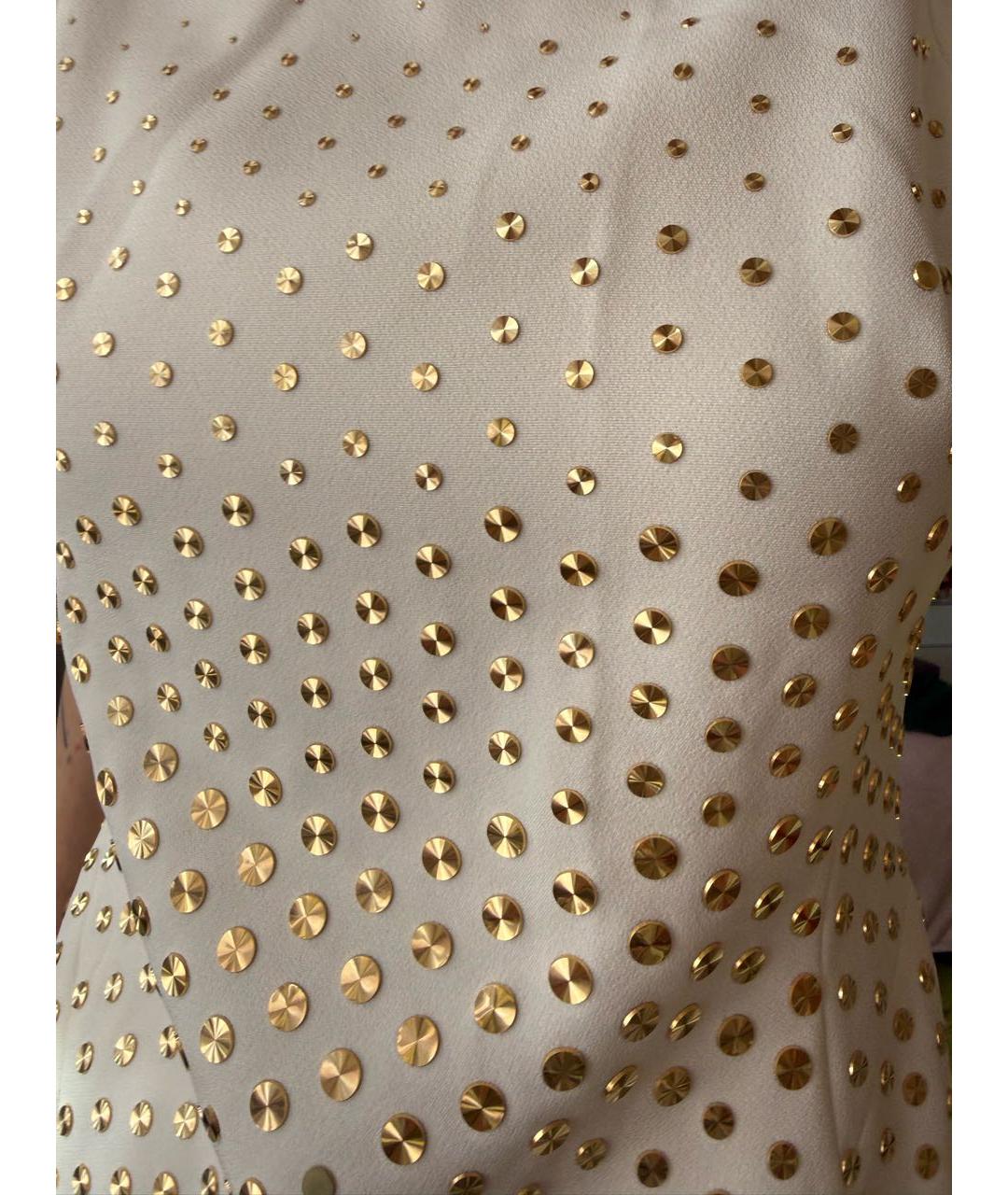 VERSACE COLLECTION Белое полиэстеровое вечернее платье, фото 4