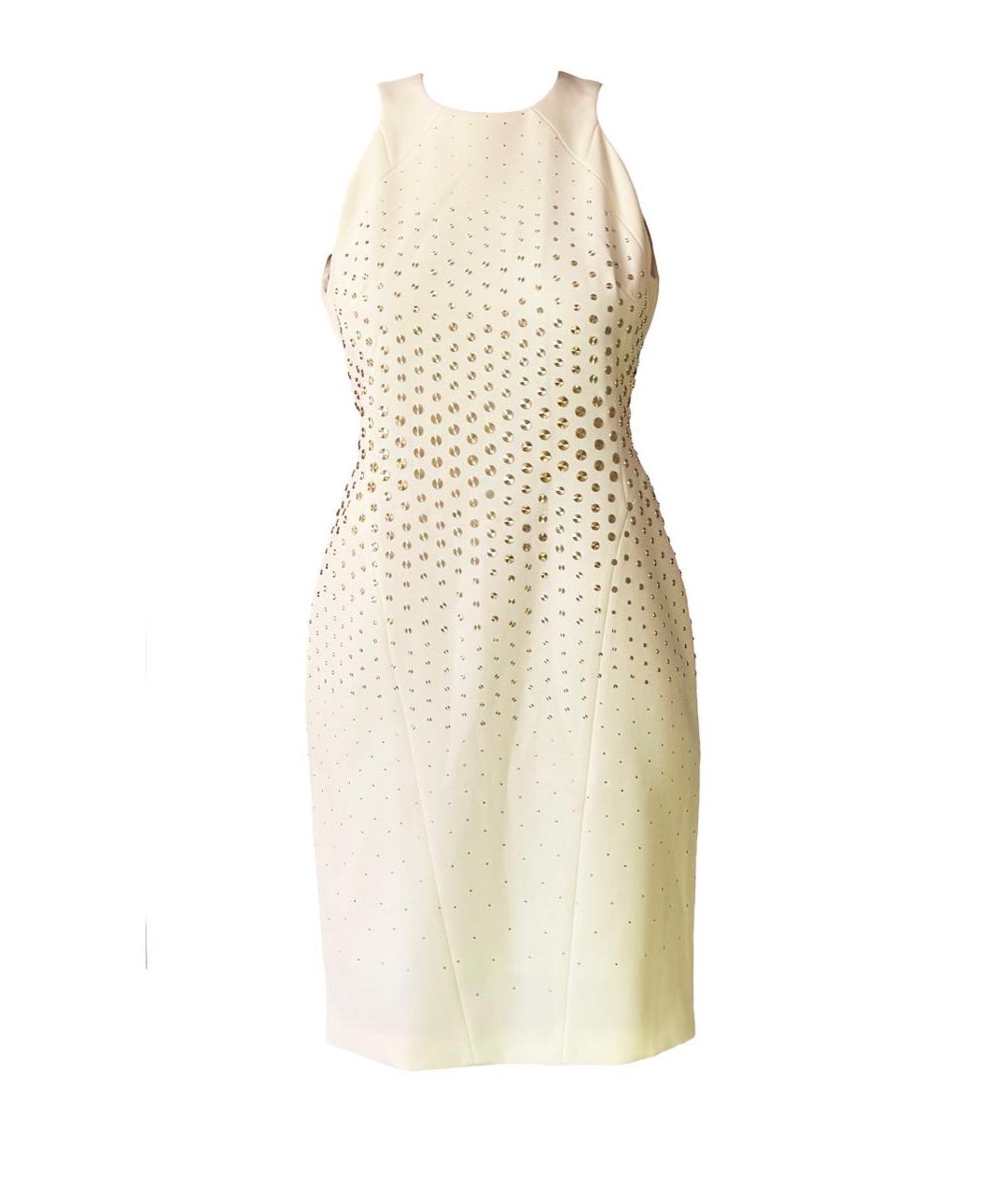 VERSACE COLLECTION Белое полиэстеровое вечернее платье, фото 9