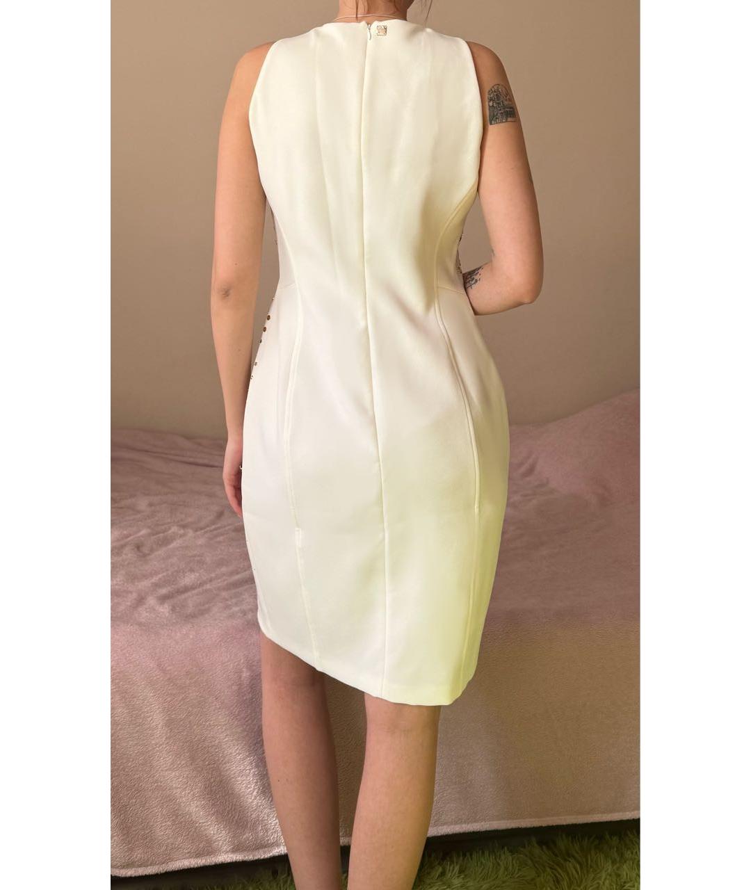 VERSACE COLLECTION Белое полиэстеровое вечернее платье, фото 2