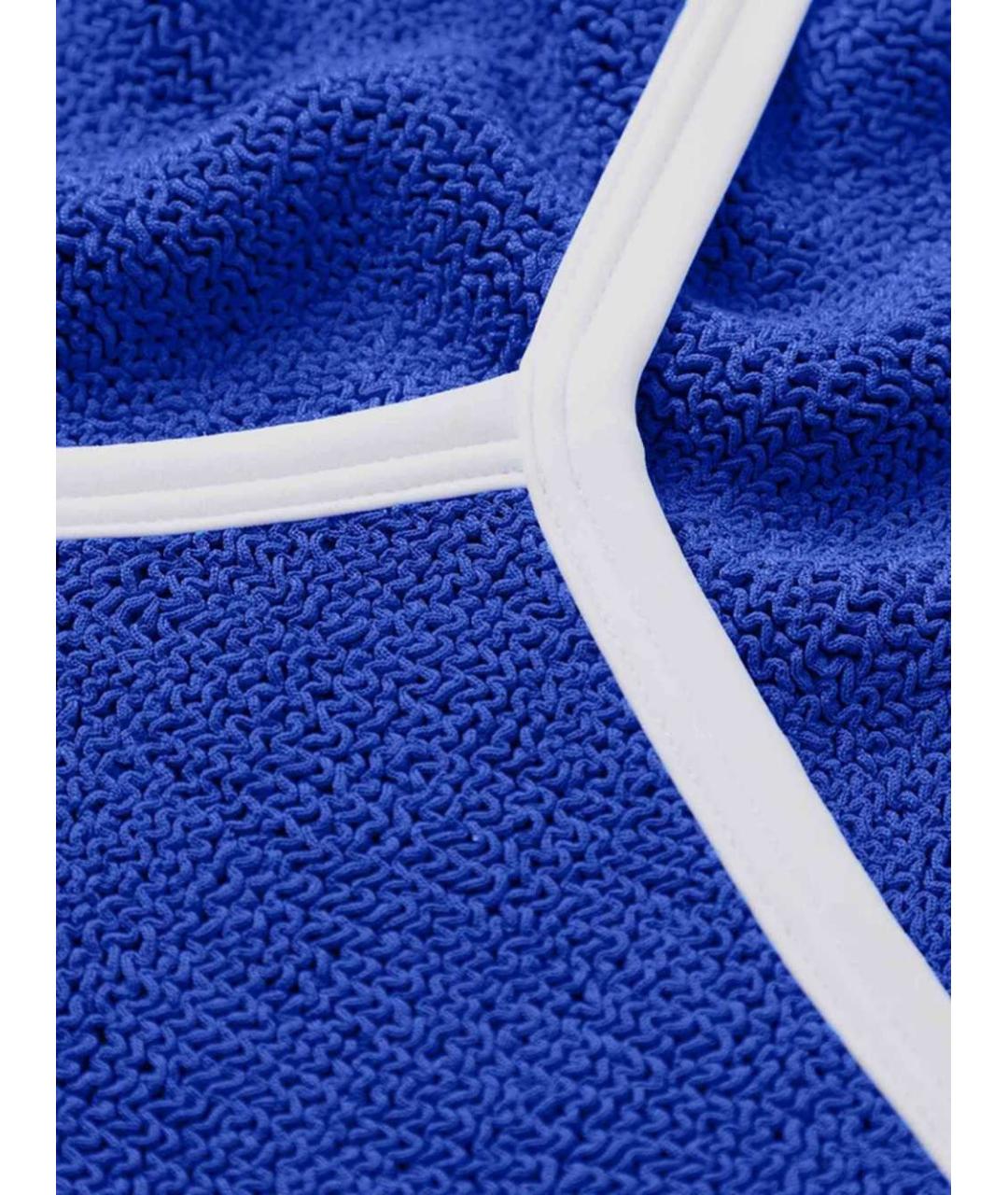 HUNZA G Синий полиамидовый купальник, фото 3