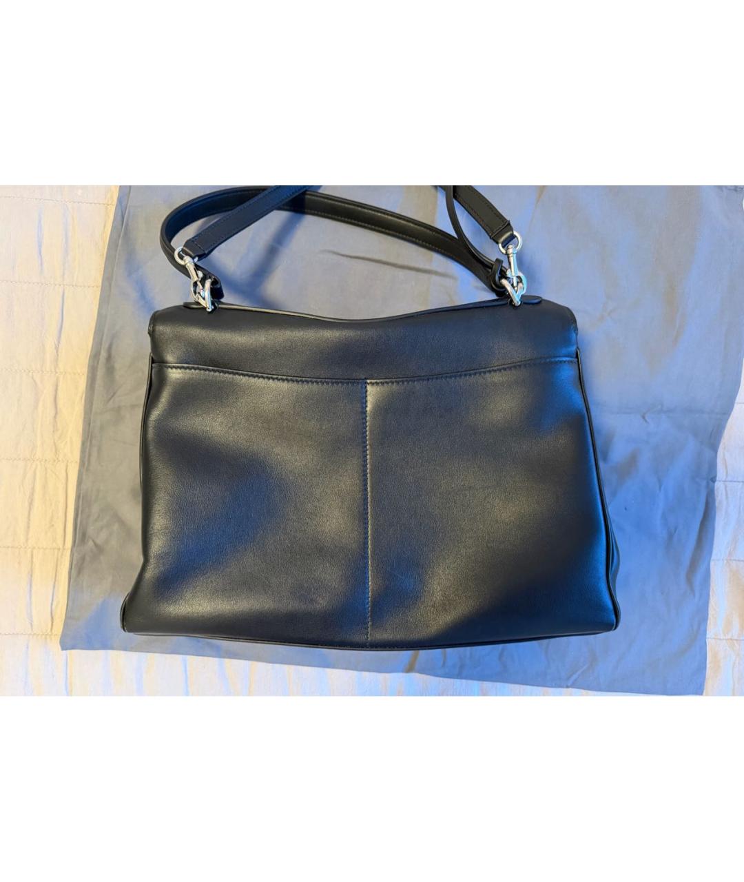 BALENCIAGA Черная кожаная сумка через плечо, фото 3