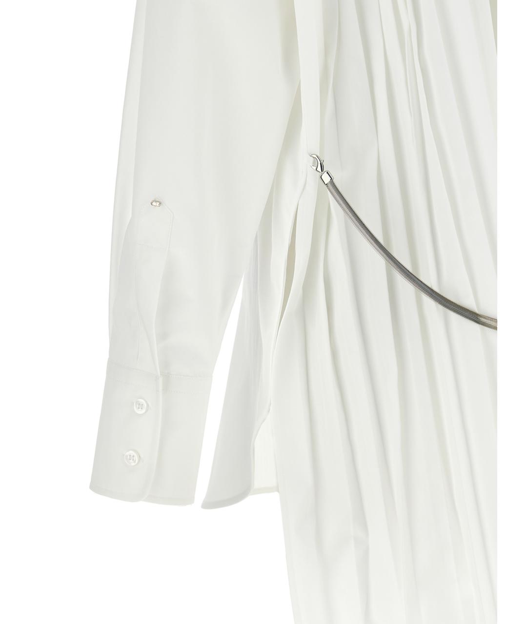 SPORTMAX Белая хлопковая рубашка, фото 4