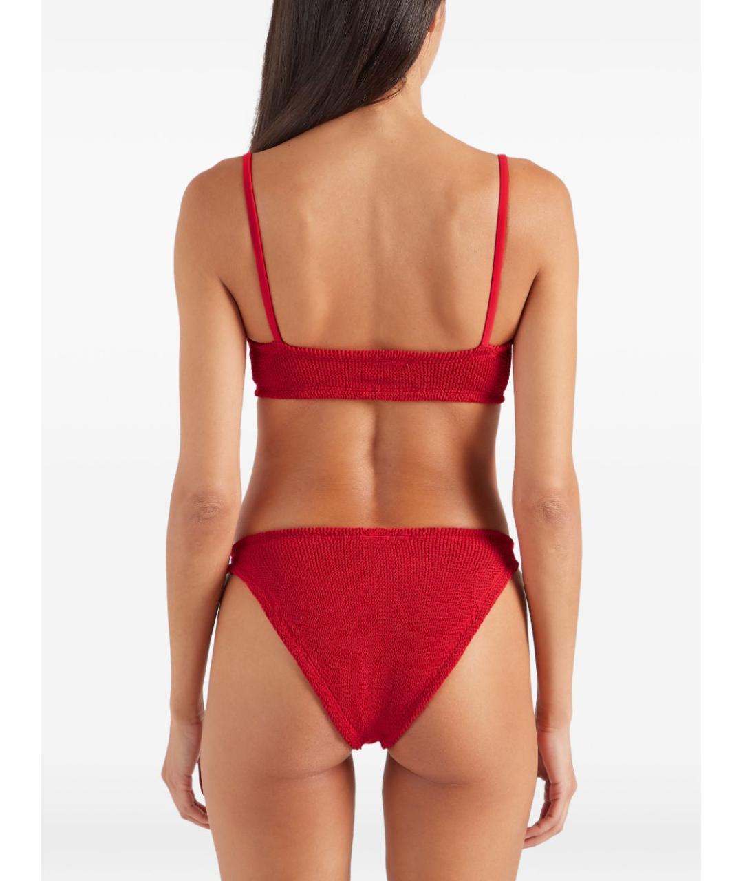 HUNZA G Красный полиамидовый купальник, фото 4