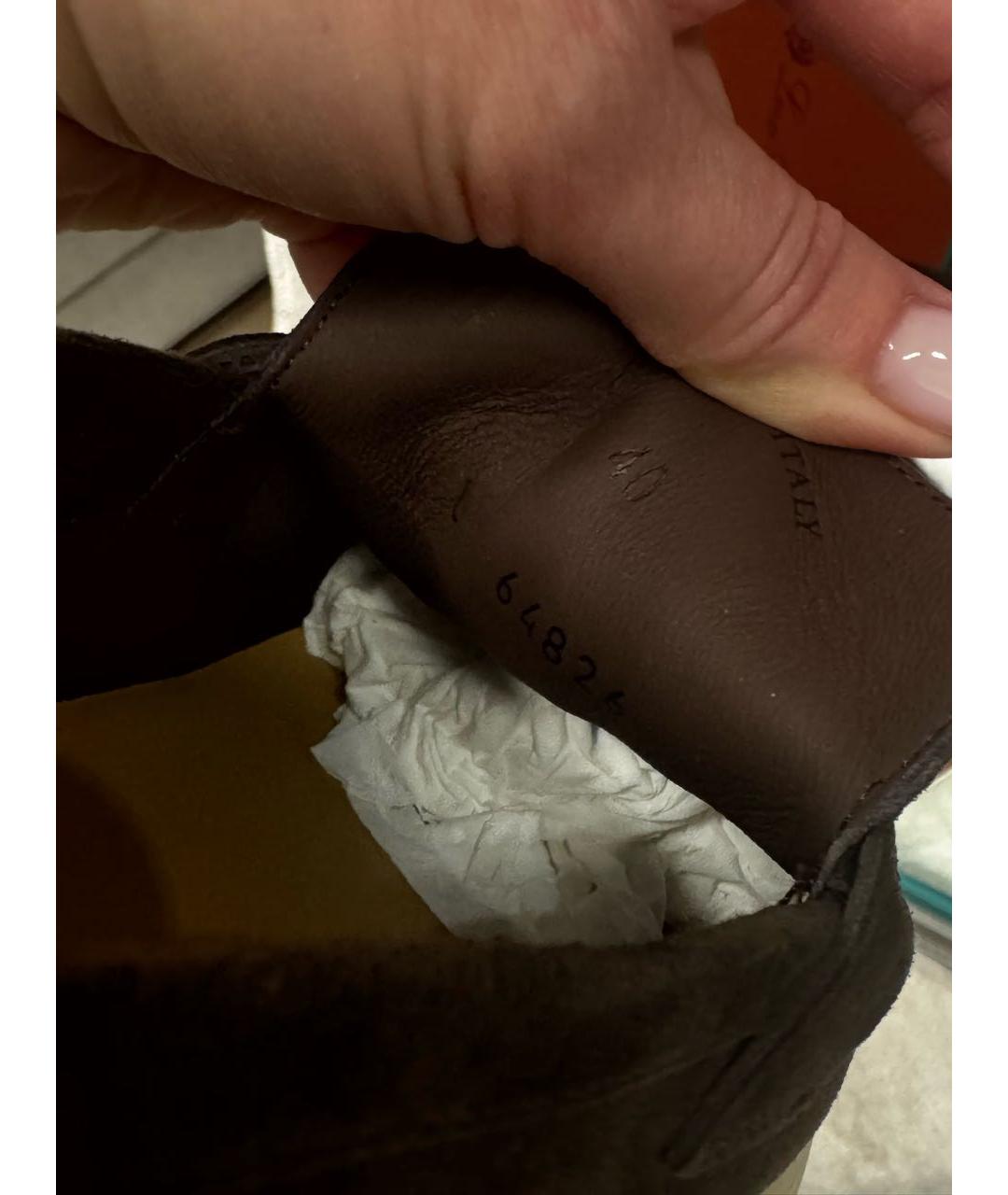 LORO PIANA Синие замшевые лоферы, фото 7