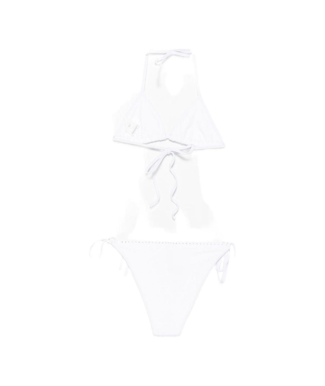 HUNZA G Белый полиамидовый купальник, фото 2