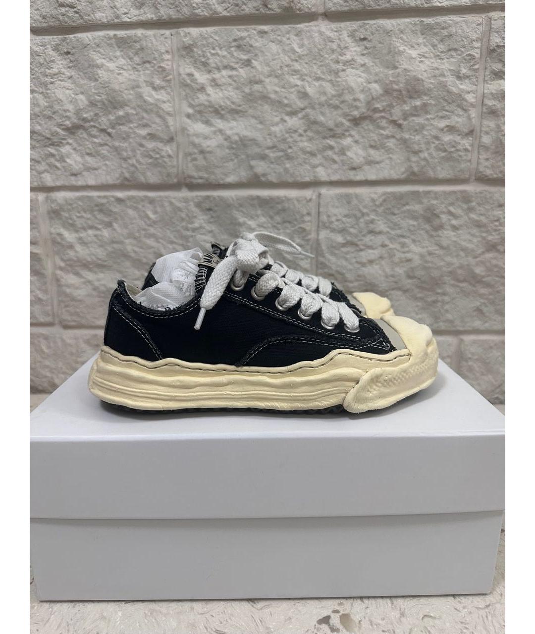 MAISON MIHARA YASUHIRO Черные низкие кроссовки / кеды, фото 6