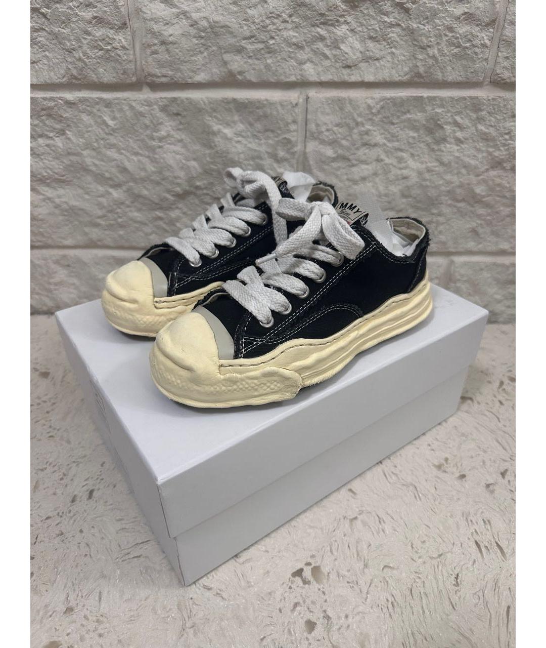 MAISON MIHARA YASUHIRO Черные низкие кроссовки / кеды, фото 2