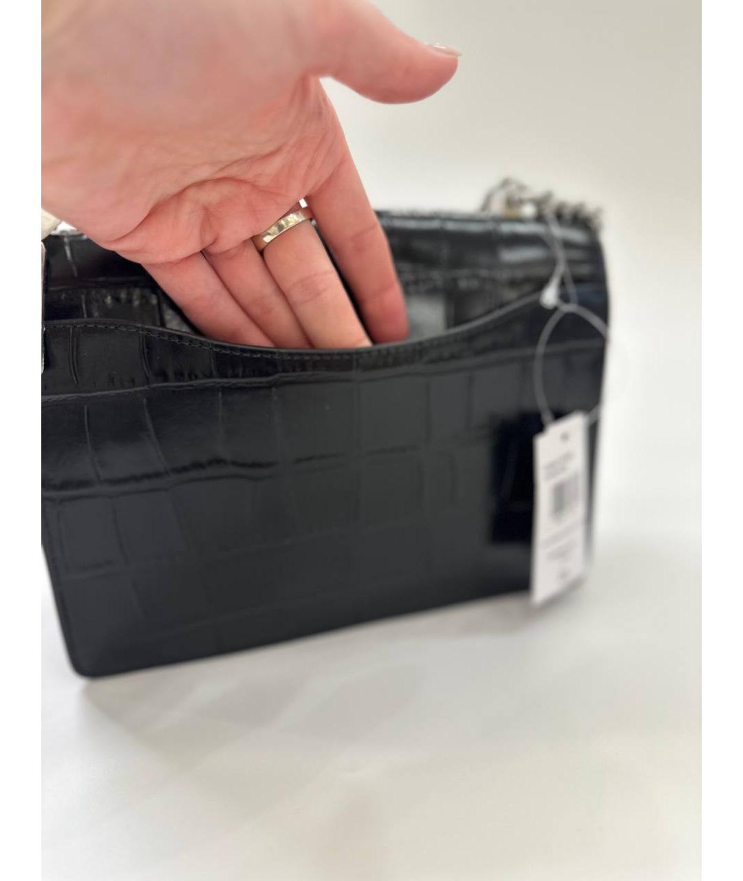 COACH Черная кожаная сумка через плечо, фото 9