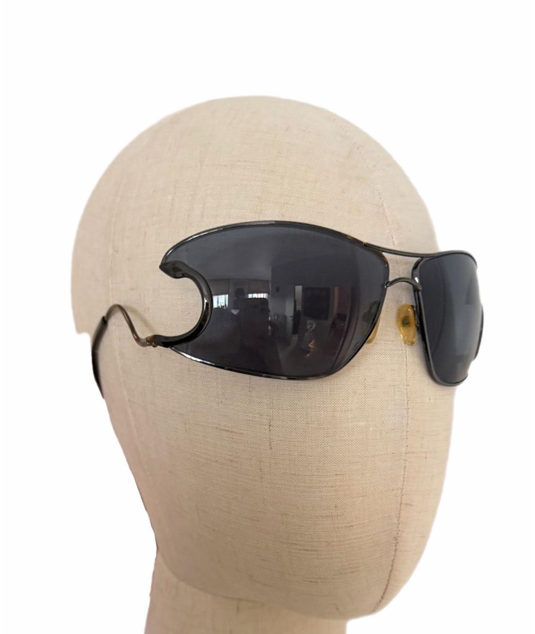 ROBERTO CAVALLI Темно-синие металлические солнцезащитные очки, фото 2