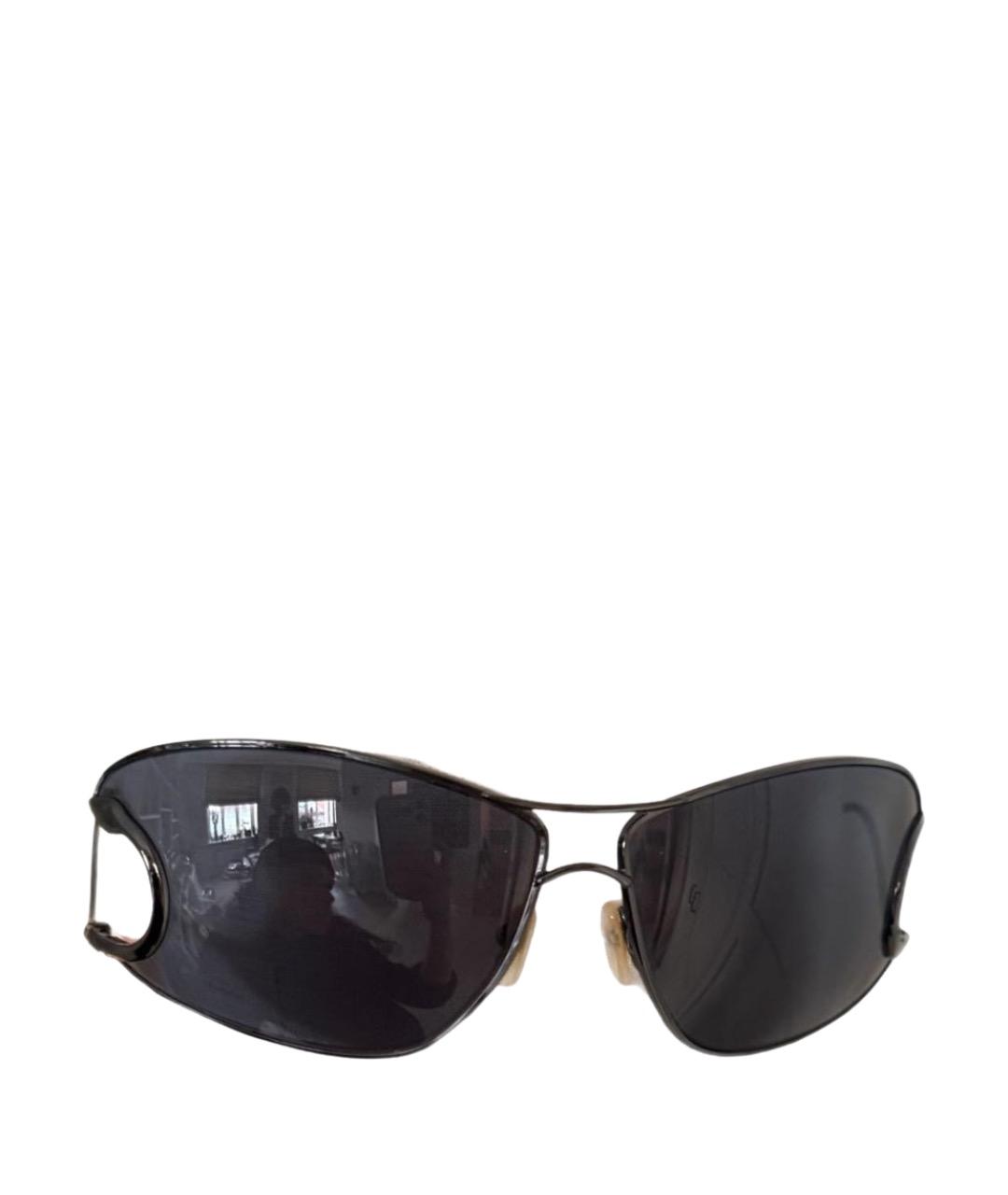 ROBERTO CAVALLI Темно-синие металлические солнцезащитные очки, фото 1