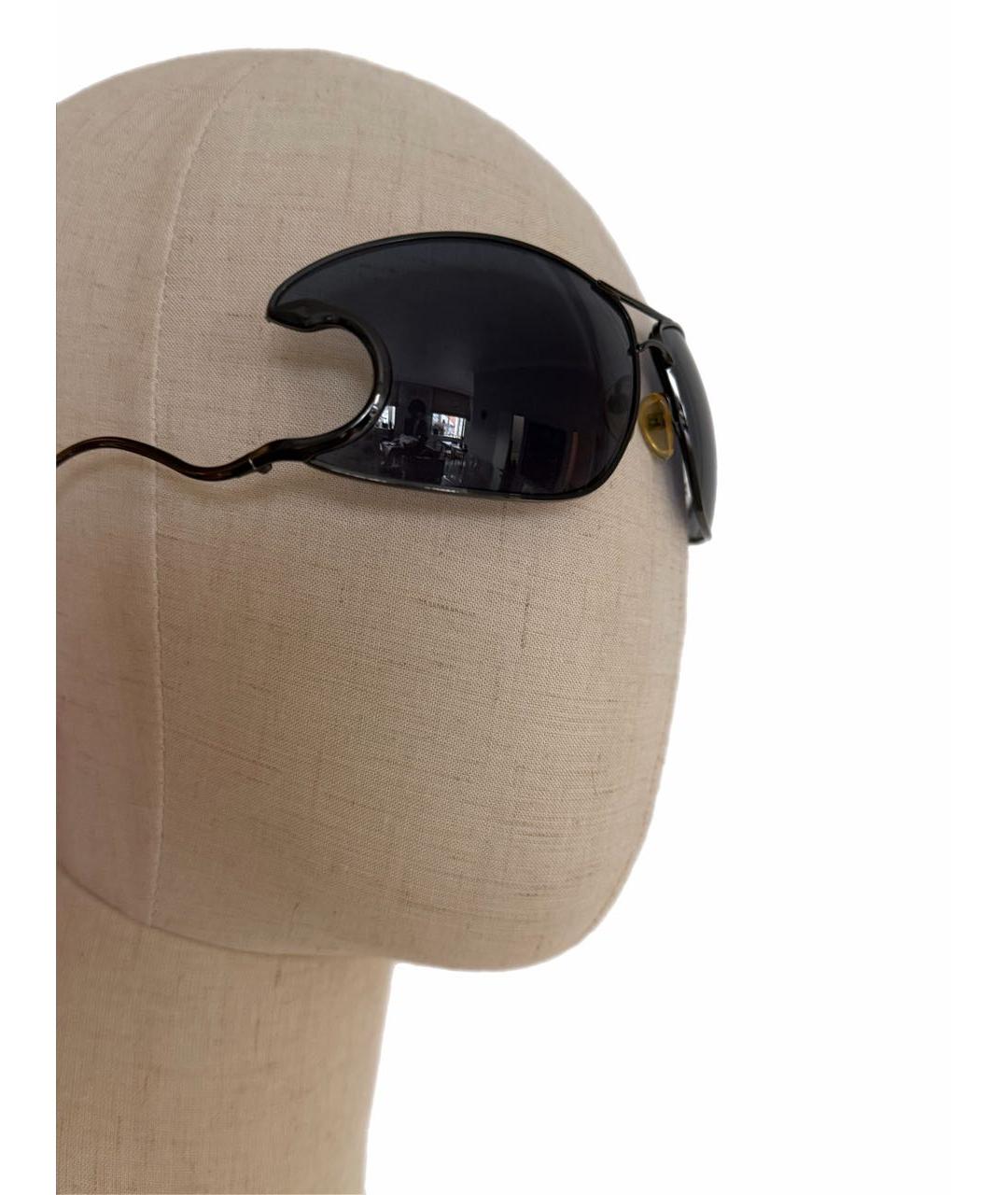 ROBERTO CAVALLI Темно-синие металлические солнцезащитные очки, фото 3