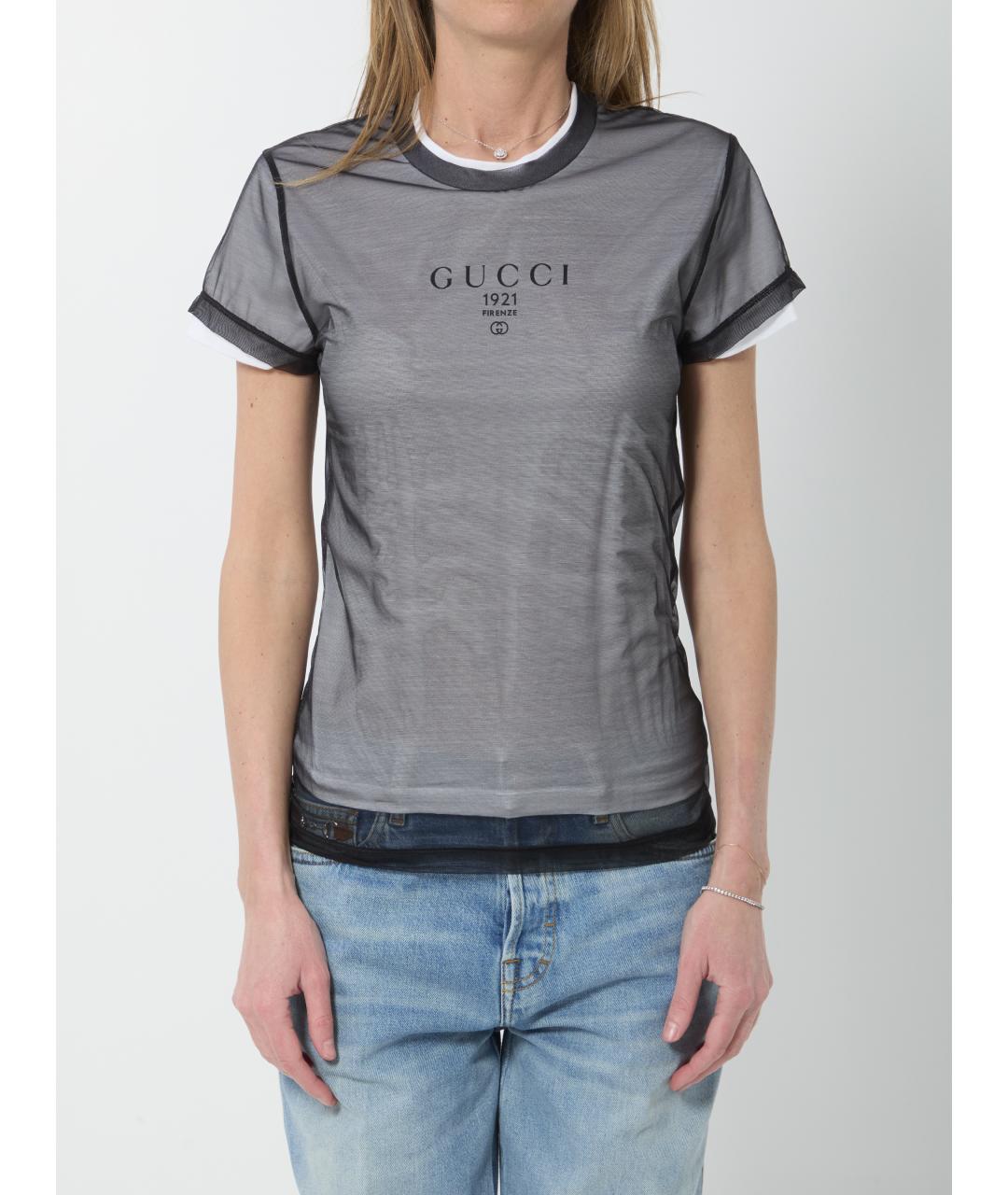 GUCCI Мульти хлопковая футболка, фото 5