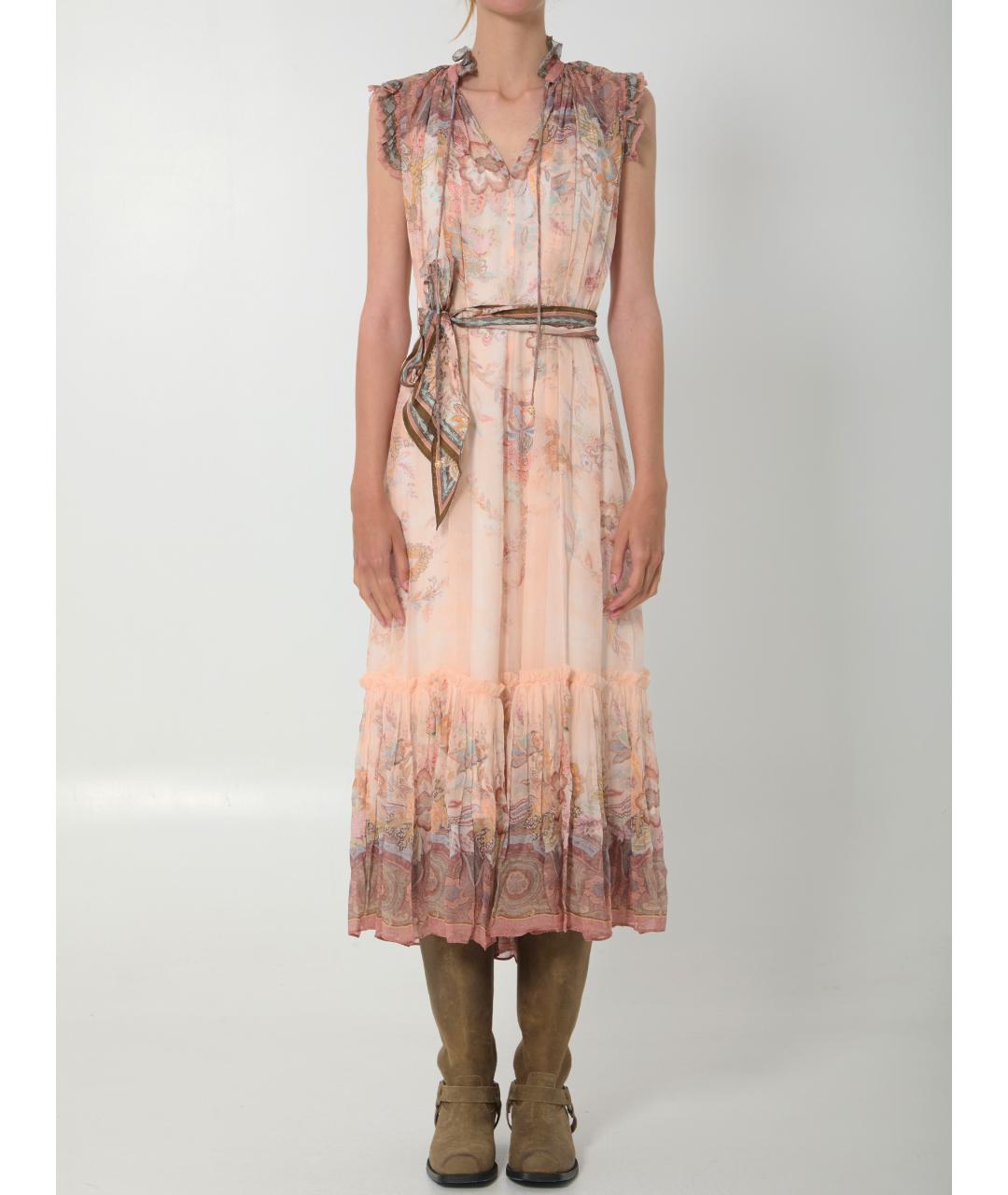 ZIMMERMANN Розовое повседневное платье, фото 5