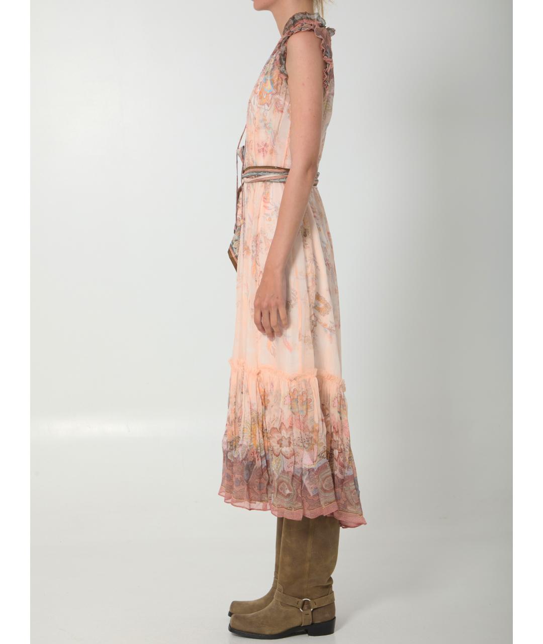 ZIMMERMANN Розовое повседневное платье, фото 3