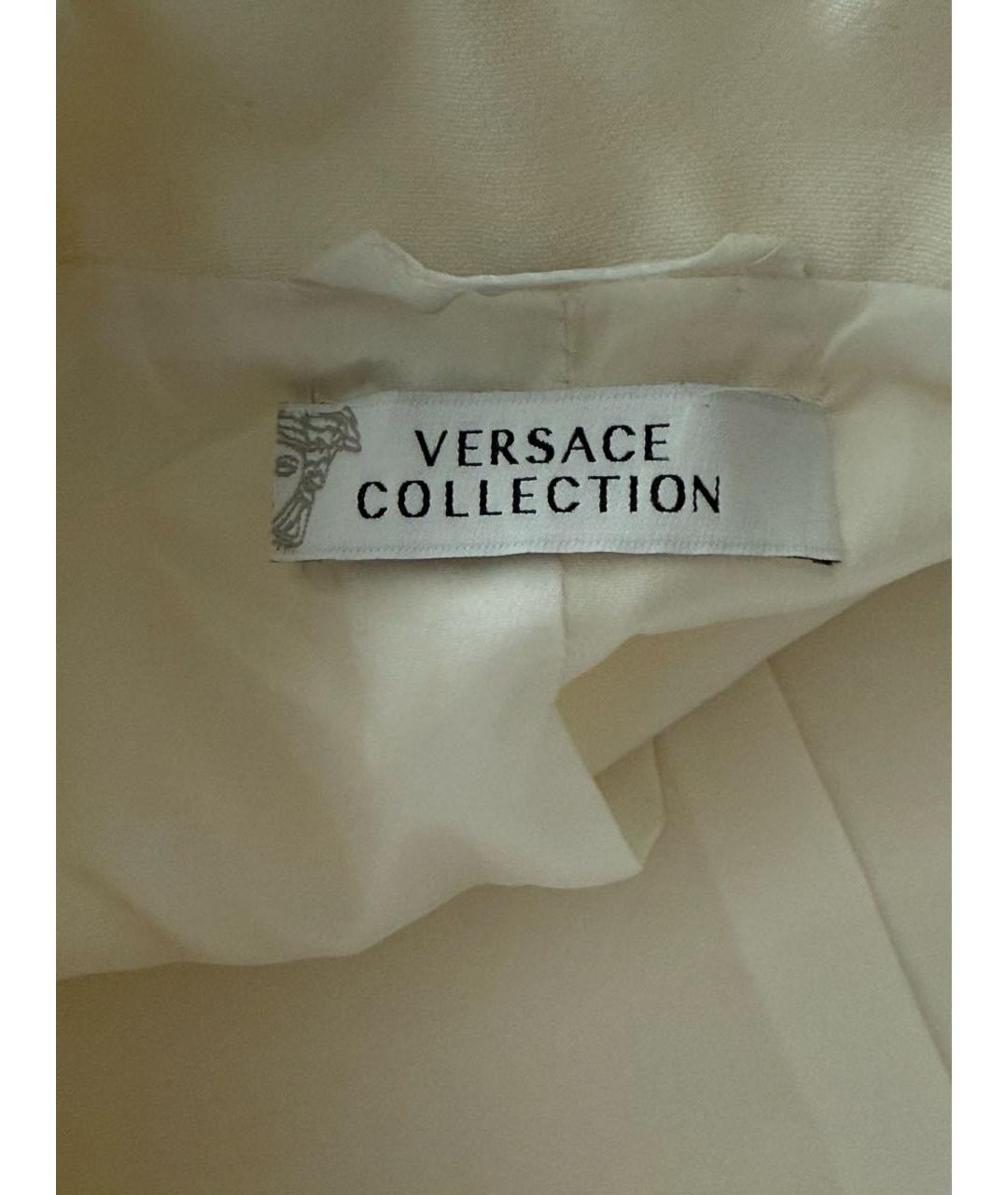 VERSACE COLLECTION Белый полиэстеровый жакет/пиджак, фото 3