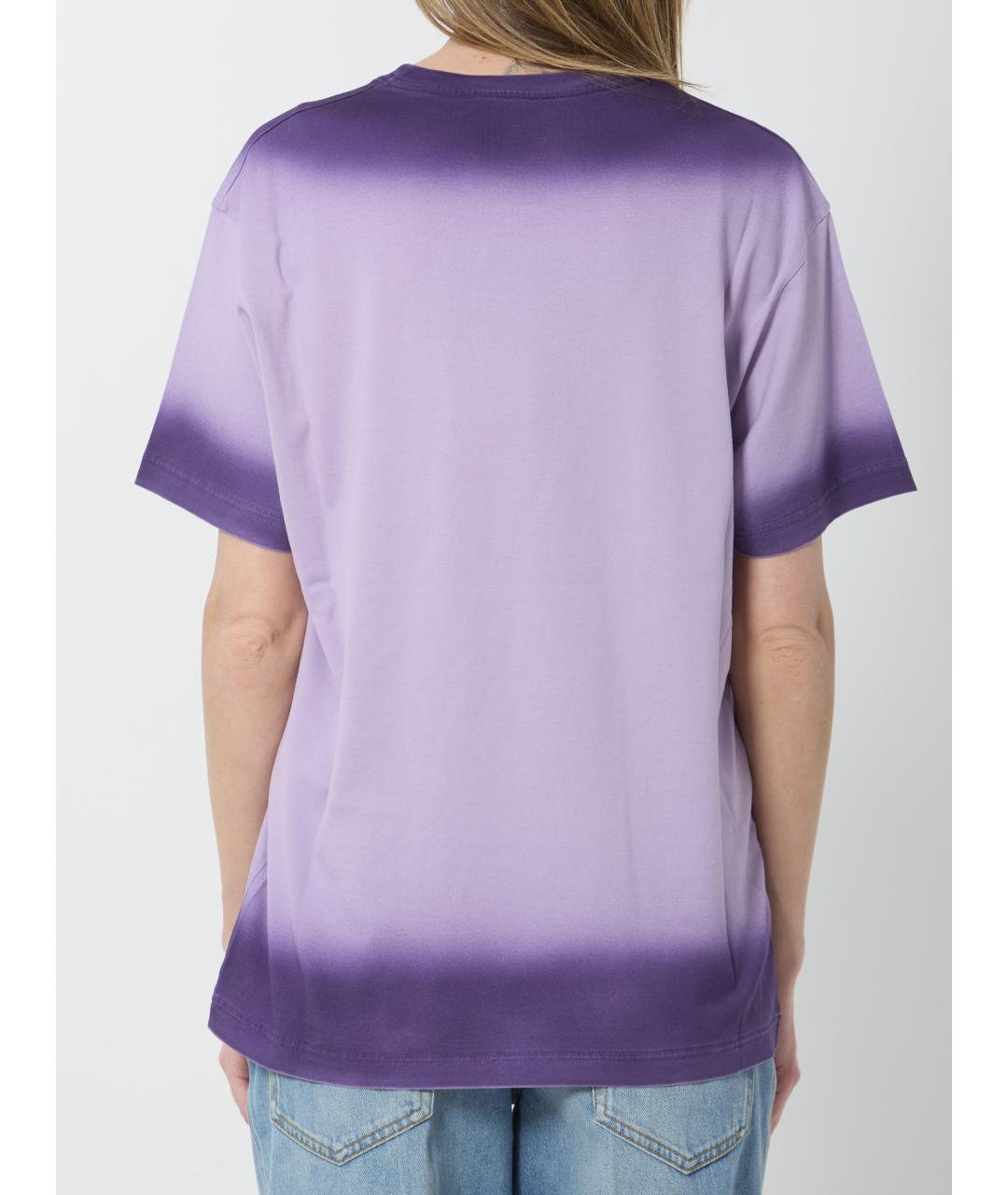 GUCCI Фиолетовая хлопковая футболка, фото 4