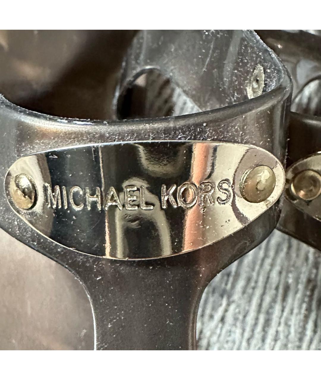 MICHAEL KORS Золотые босоножки, фото 3