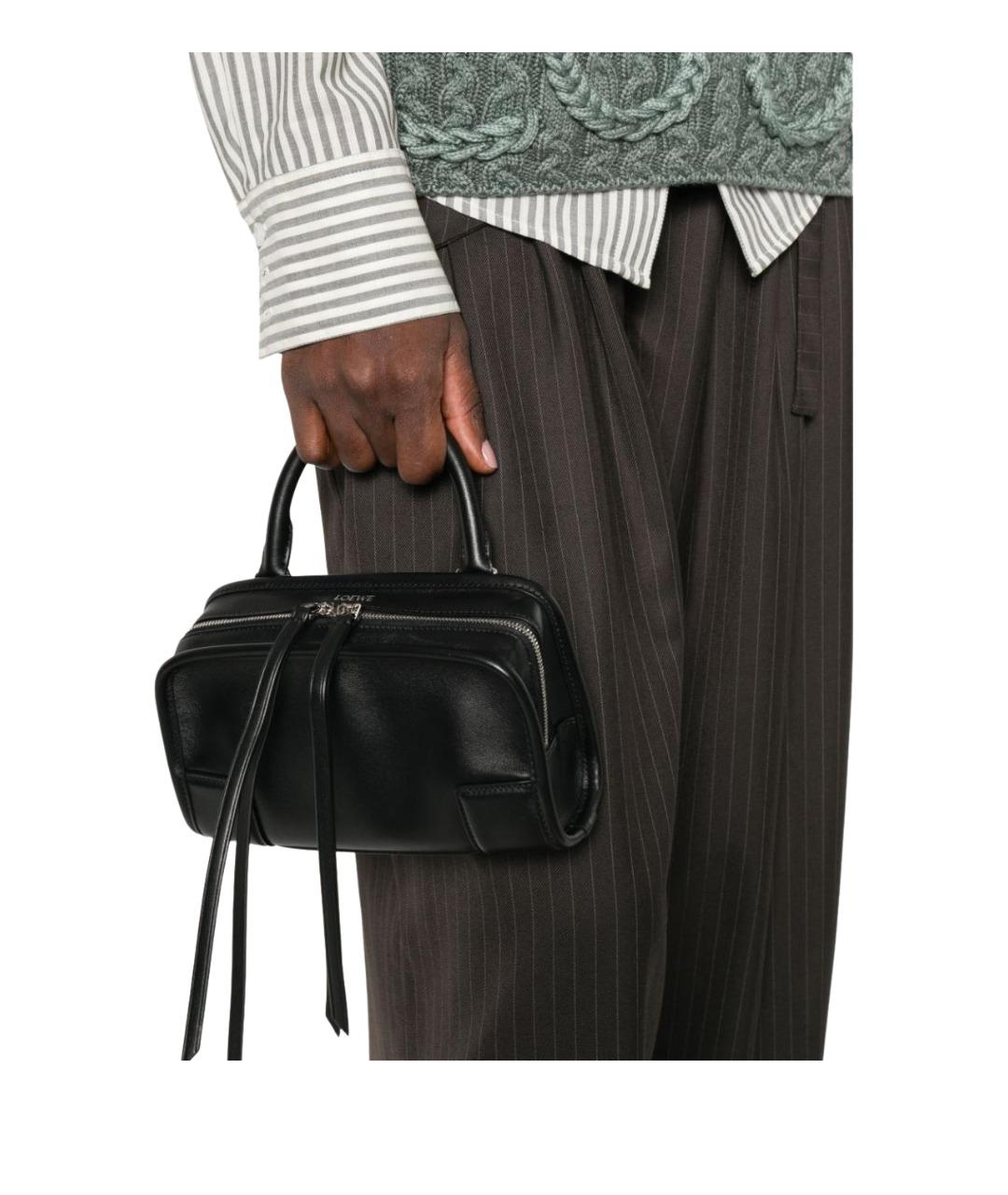 LOEWE Черная сумка с короткими ручками, фото 5