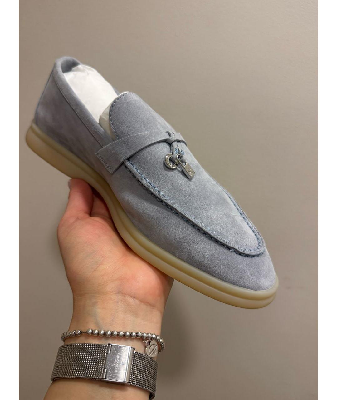 LORO PIANA Замшевые лоферы, фото 9